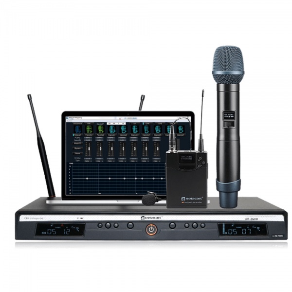 Relacart UR-260D Dual-Channel Wireless Microphone